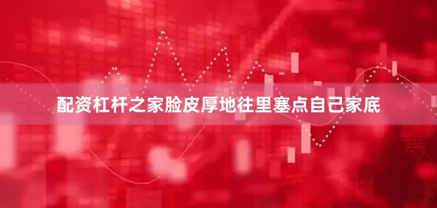 配资杠杆之家脸皮厚地往里塞点自己家底